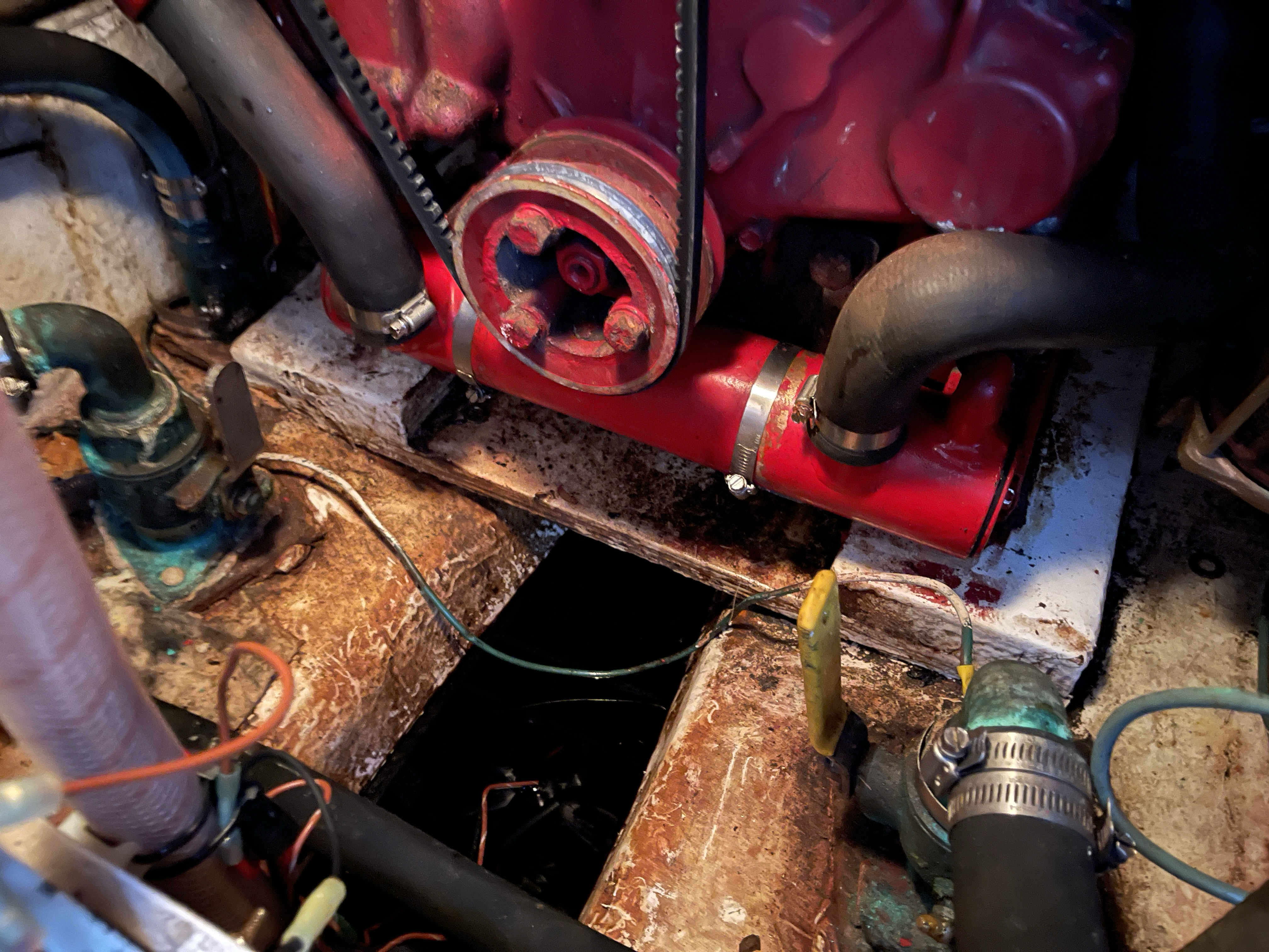 Forward of generator Aft Bilge