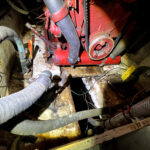 Front of Generator & Seawater coolant to Port & Starboard Engine