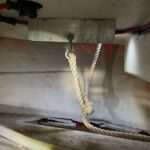 anchor rode attached to plate