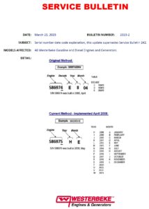 westerberke-generator-service-bulletin #2023-2